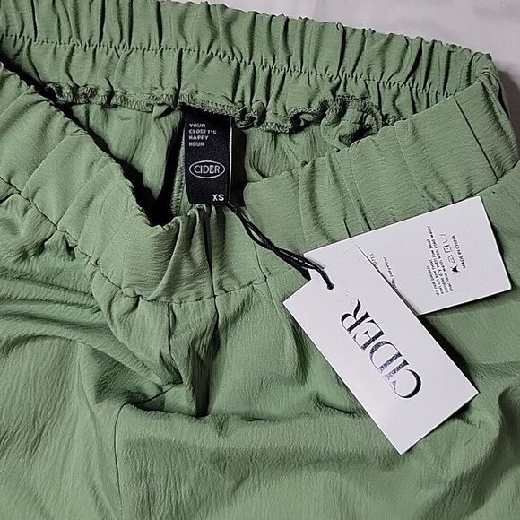 Cider Green Wide Leg Pants - Picture 2 of 3